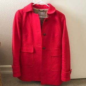 Banana Republic Red Peacoat